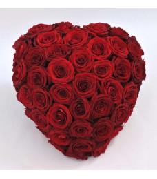 Καρδιά Compact με Τριαντάφυλλα Naomi